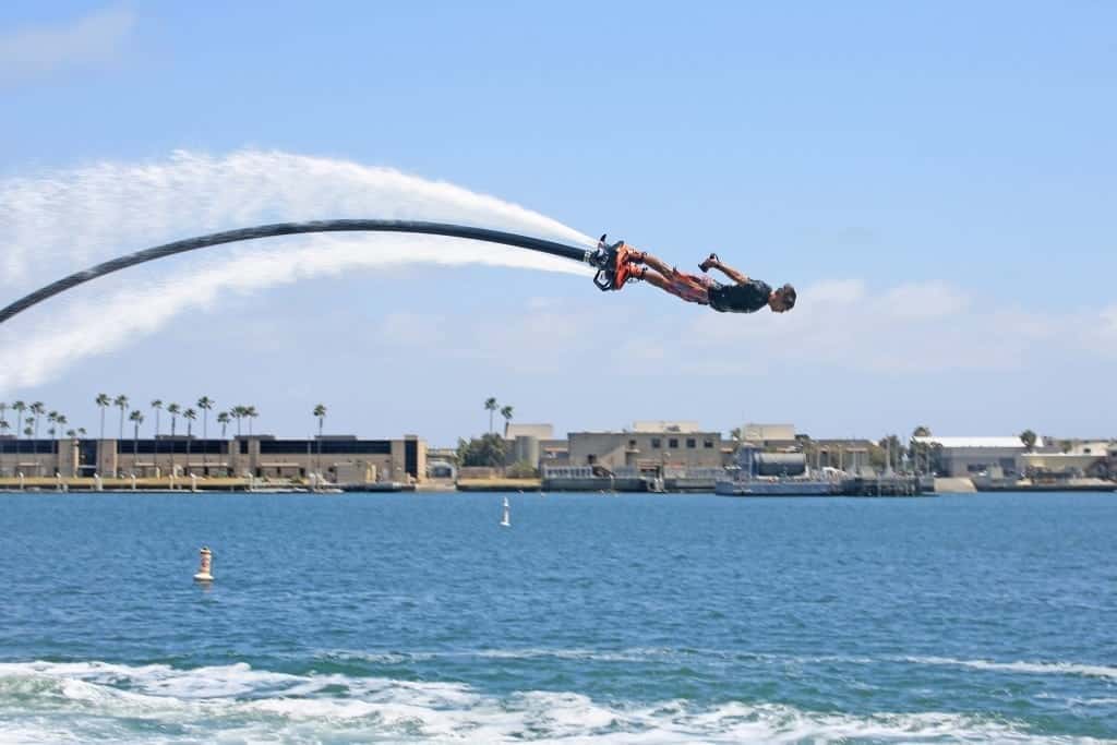 Flyboarding at the 2017 Red Bull Air Race in San Diego