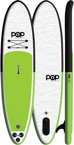 2020 Inflatable Pop Paddle Board Green:Black