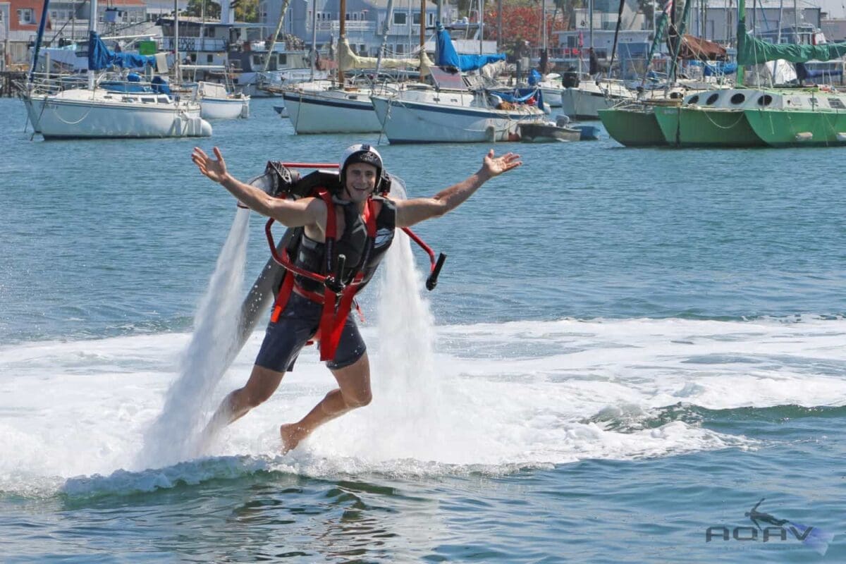 A water-powered jetpack