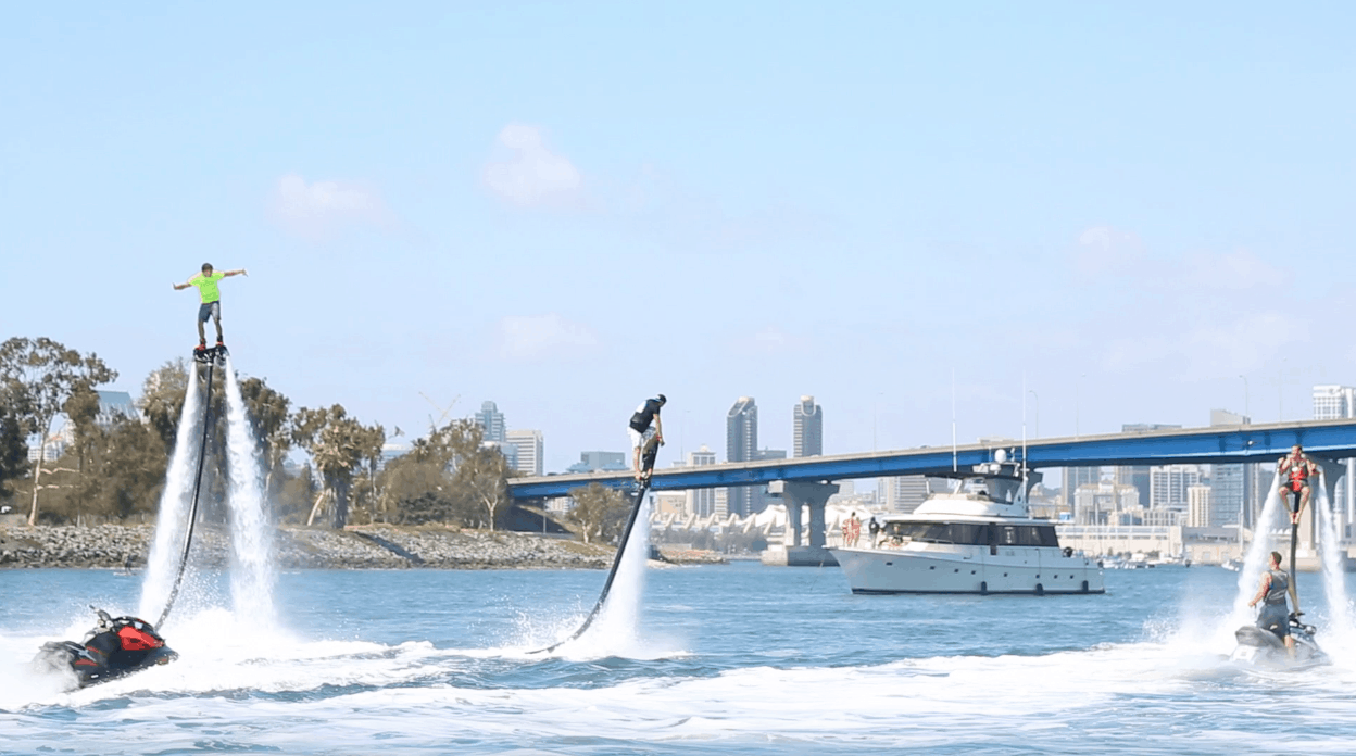 A water-powered jetpack