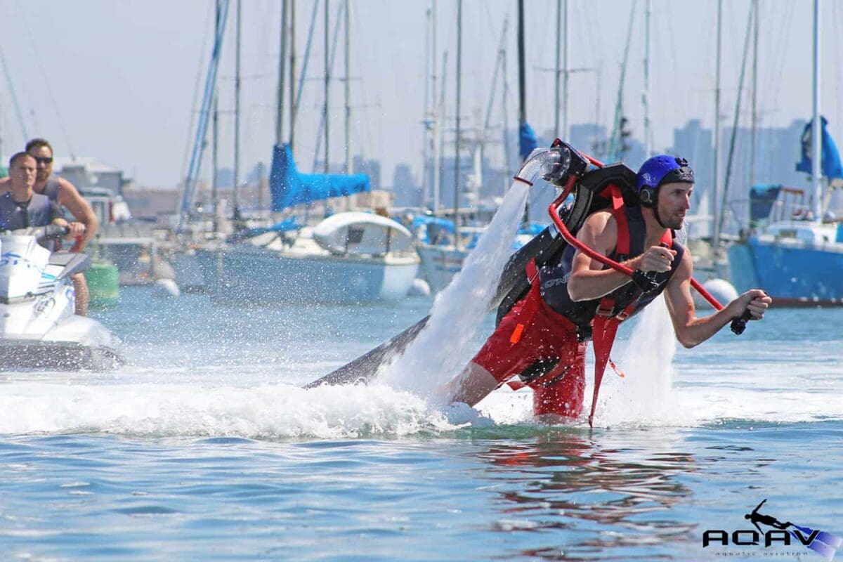 A water-powered jetpack